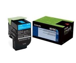Toner original lexmark 80c2sc0 cyan