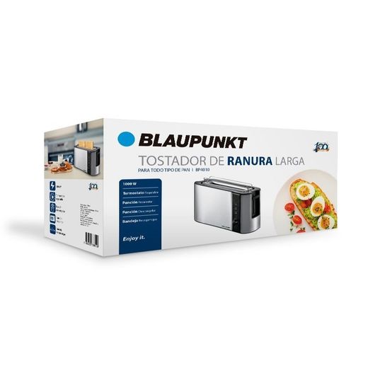 Torradeira de boca larga de 1000 W - Aço inoxidável