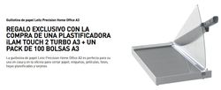 Touch 2 Turbo ILAM A3 + bolsas = Regalo guillotina Leitz Home Office A3