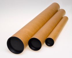 Tubes en carton pour cartes et expédition