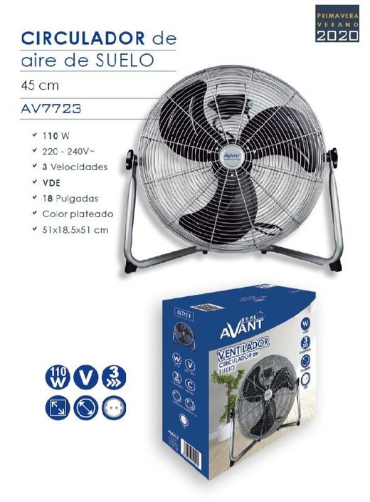 Ventilateur de circulation de plancher de 18 po – 110 W
