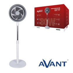 Ventilador de pie 10" diametro 105cm altura 5 aspas 80W