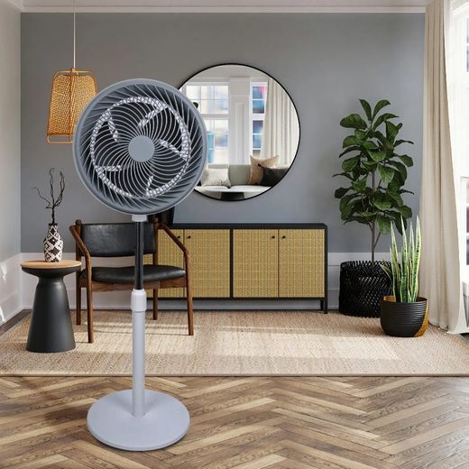 Ventilador de pie 12" diametro 105cm altura 5 aspas 90W
