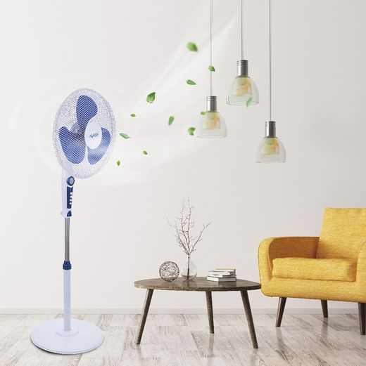 Ventilateur sur Pied 16" Base Ronde 45W 40cm