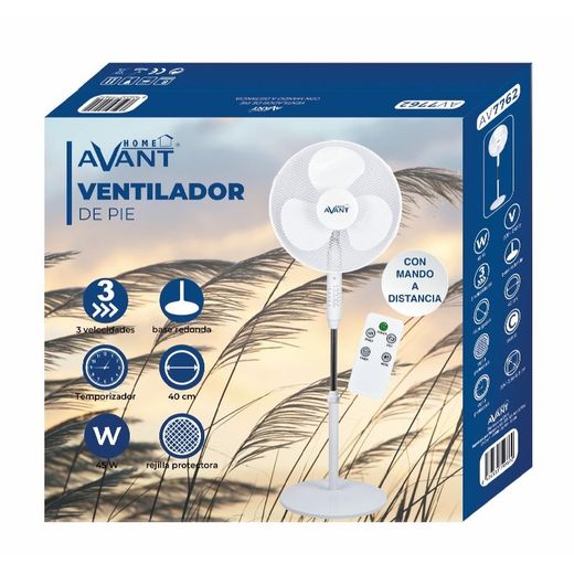 Ventilador de pie de 45 W y 40 cm