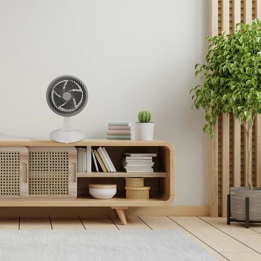 Ventilador de sobremesa 12" diametro 30cm altura 5 aspas 90W