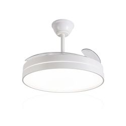 Ventilador de techo con aspas retráctiles Borde negro