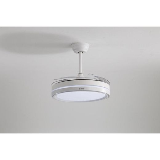 Ventilador de techo + luz 107cm diametro 35W Blanco