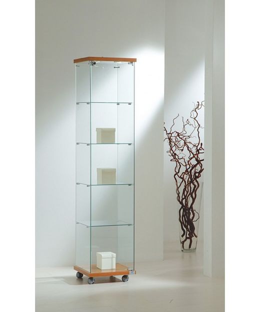 Vitrine 181 x 40 x 40 cm. 4 prateleiras. Com luz.