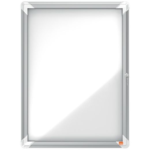 Vitrine externa Nobo. Superfície branca magnética. Cinco tamanhos