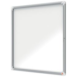 Vitrine extérieure Nobo. Surface blanche magnétique. Cinq tailles