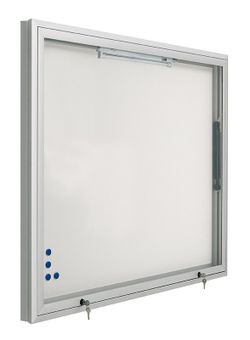 Vitrine magnétique d'extérieur "Top" avec portes relevables